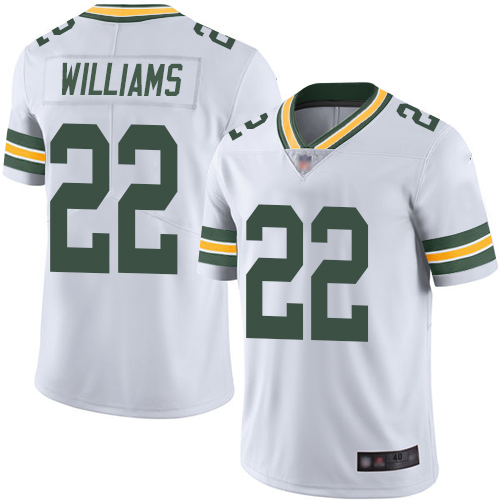 Green Bay Packers Limited White Men 22 Williams Dexter Road Jersey Nike NFL Vapor Untouchable
